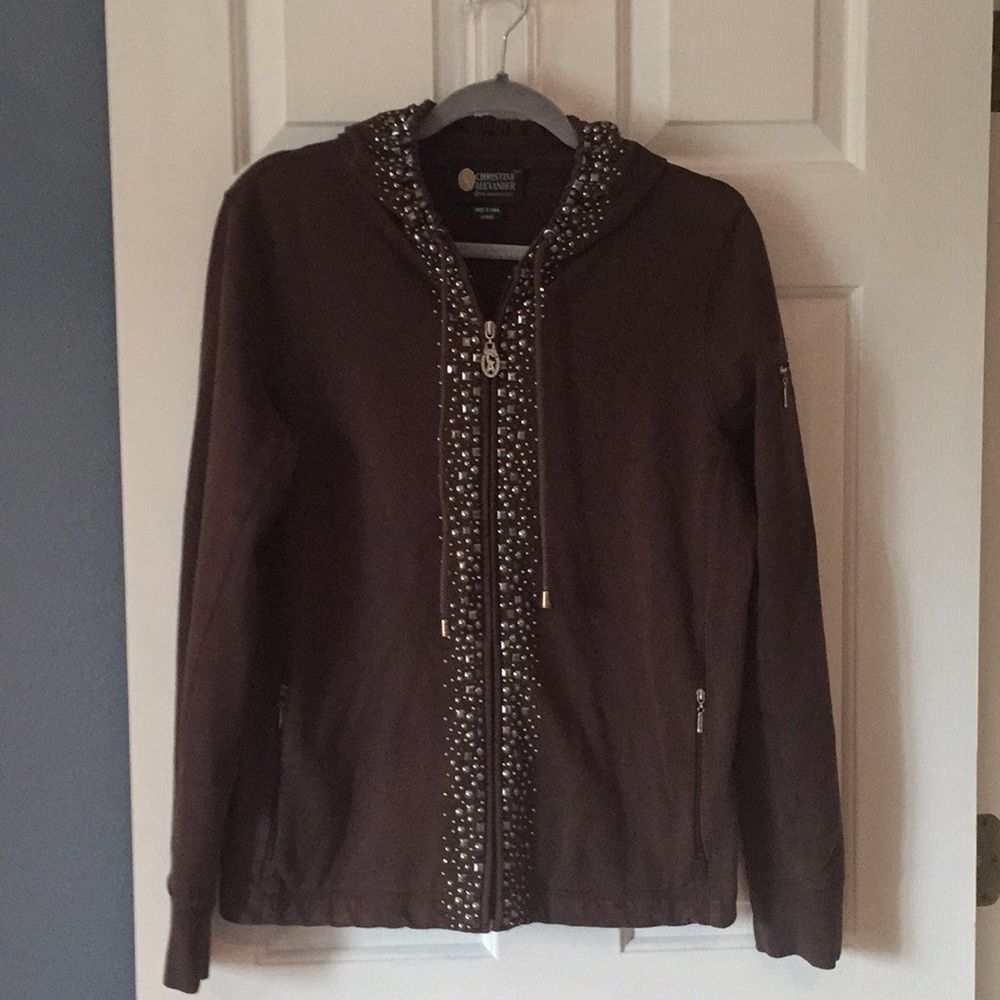 Christine Alexander Brown Sweatshirt